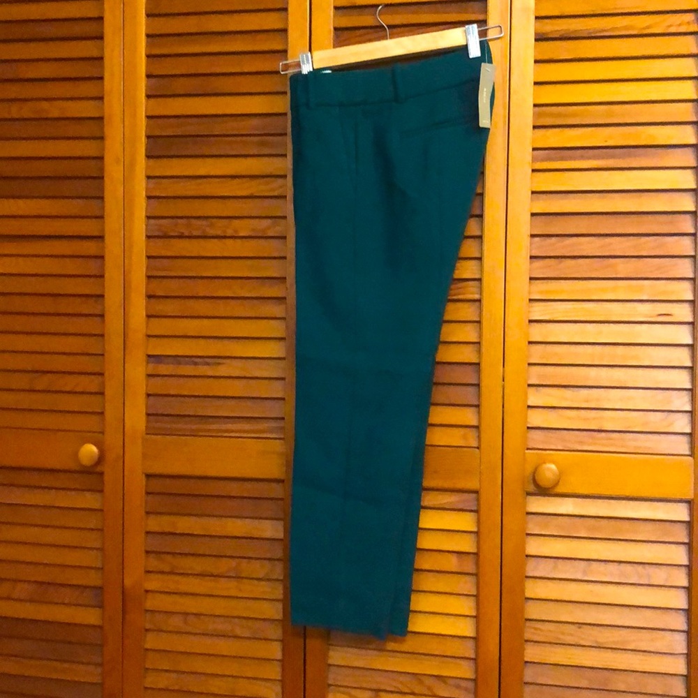J. Crew, emerald green pants, size 4P